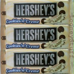 HERSHEY COOKIES N CREME - WHITE CHOCOLATE