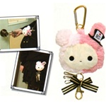 San-X Sentimental Circus Retractable Key Chain with Caribiner: Shappo The Ring Master