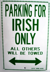 Irish Parking Sign