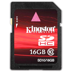 Карта памяти KINGSTON SDHC 16 GB Class 10