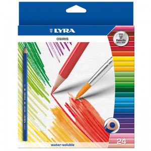 LYRA Osiris Aquarell Акварельные карандаши треугольные, грифель 3 мм, с кистью, 24 цв