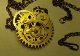 Шестеренки и прочие детали механических часов например