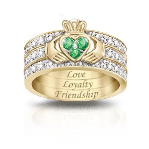 Silver Irish Claddagh Ring