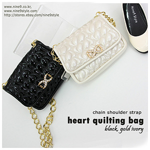 Heart quilting bag