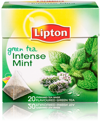 чай lipton green tea intense mint