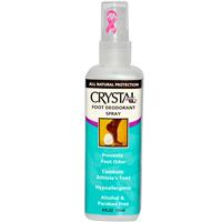 Crystal Body Deodorant, Foot Deodorant Spray, 4 fl oz (118 ml)