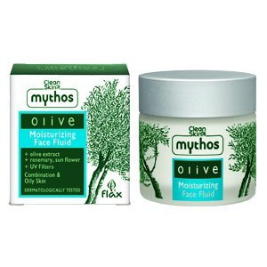 Увлажняющий крем-флюид для лица 24-часового действия Mythos Clean Skin с экстрактом оливы, розмарина и подсолнуха