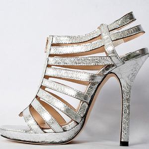 Jimmy Choo Silver Sandals