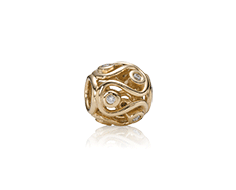 Pandora Charm 14K Destiny w/Diamonds