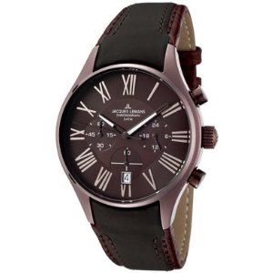 Jacques Lemans - Men's Capri Chronograph 1-1605F Brown Leather