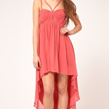 dipped hem dress