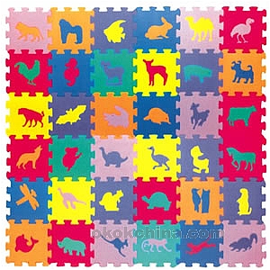 Animal puzzle mat
