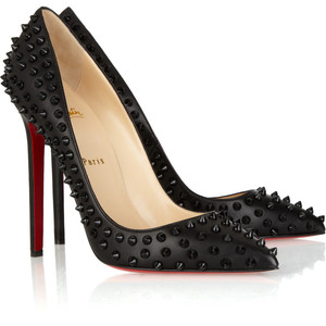 Christian Louboutin Pigalle Spikes 120 studded leather pumps