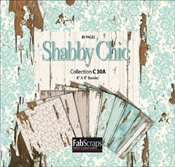 набор бумаги shabby chic  FabScraps