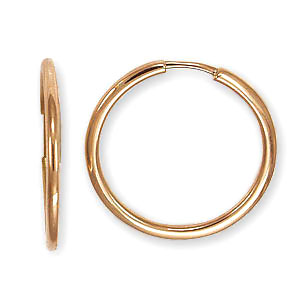 Серьги-кольца золотые