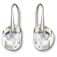 Swarovski | Galet Clear Crystal Pierced Earrings