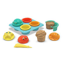 Melissa & Doug Seaside Sand Cupcake Set