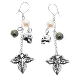 Alchemy Gothic Poison Ivy Drop Earrings