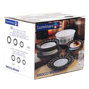 Сервиз Luminarc SIROCCO BROWN x19