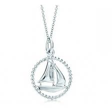 Tiffany Twist sailboat charm and chain