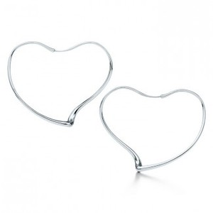 Elsa Peretti® Open Heart hoop earrings