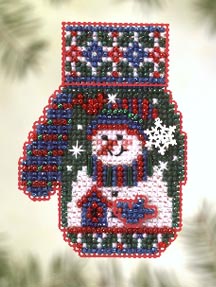 Snowman's Garden (beaded kit)  by Mill Hill