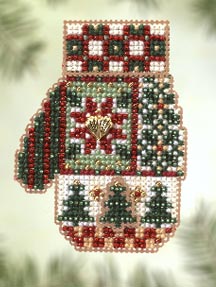 Patchwork Holiday (beaded kit)  by Mill Hill