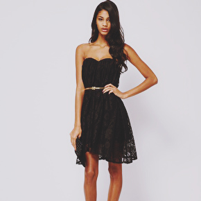 Strapless Dress in Lace