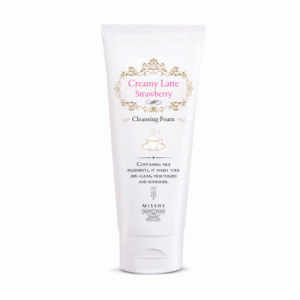 Пенка для умывания Missha Creamy Latte Strawberry Cleansing Foam