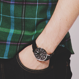 Emporio Armani Leather Watch