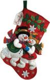 Bucilla Новогодний сапог`Snowflake Snuggle `
