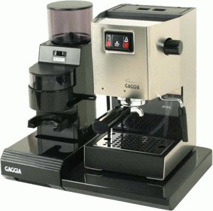 Set of Gaggia Classic, Gaggia Grinder MDF White and Universale Base