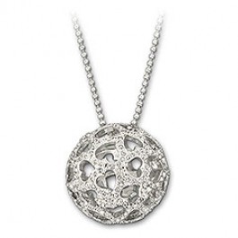 Swarovski Hemisphere Heart Pendant