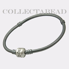 Authentic Pandora Silver Oxidized Bracelet Lock 7.5"