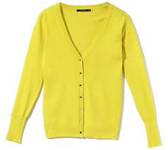 Жёлтый кардиган
