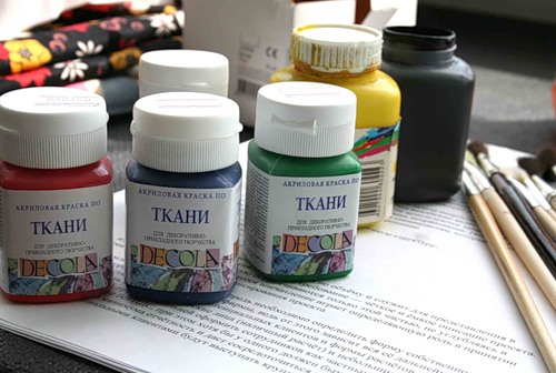 Акриловая краска для ткани своими руками Акриловая краска для ткани своими руками