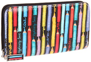 Sydney Love Colored Pencils Zip Around Wallet