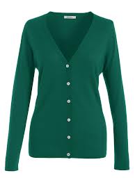 Простой ярко-зеленый кардиган на пуговицах