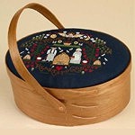 Шкатулка с вставкой для вышивки
