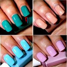Лаки: мятные, небесные,коралловые - светлые.