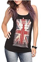 DOCTOR WHO TARDIS UNION JACK GIRLS TANK TOP