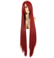 красный длинный парик