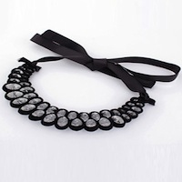 crystal ball collar necklace