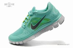 Кроссовки для бега Nike Free Run бирюзовые (можно сертификат)