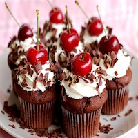 chocolate cherry cakes