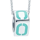 Tiffany Era “T & Co.” square pendant