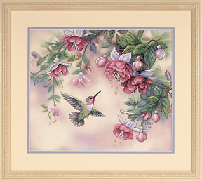 Dimensions Hummingbird & Fuchsias