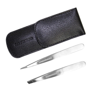 TWEEZERMAN Petite Tweeze Set Black Case