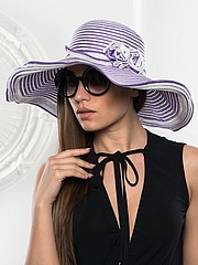 летняя пляжная широкополая шляпа