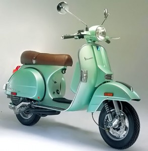 vintage mint vespa